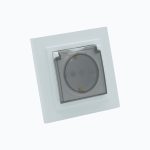Розетка с заземлением, крышкой и  защитными шторками  16A, 250 V