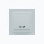 Two-gang switch with illumination 10AX, 250 V