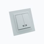 Two-gang switch with illumination 10AX, 250 V