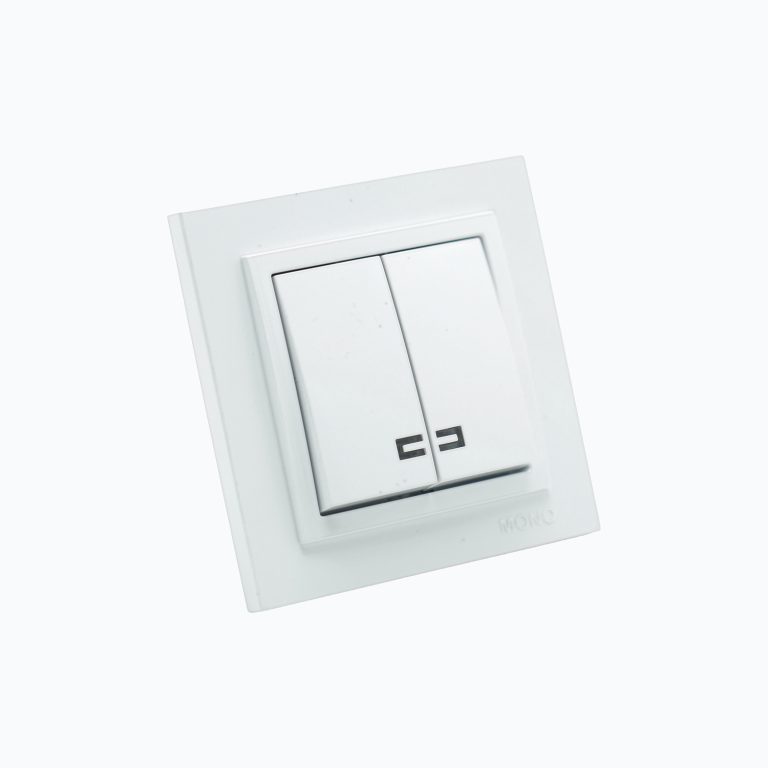 Two-gang switch with illumination 10AX, 250 V