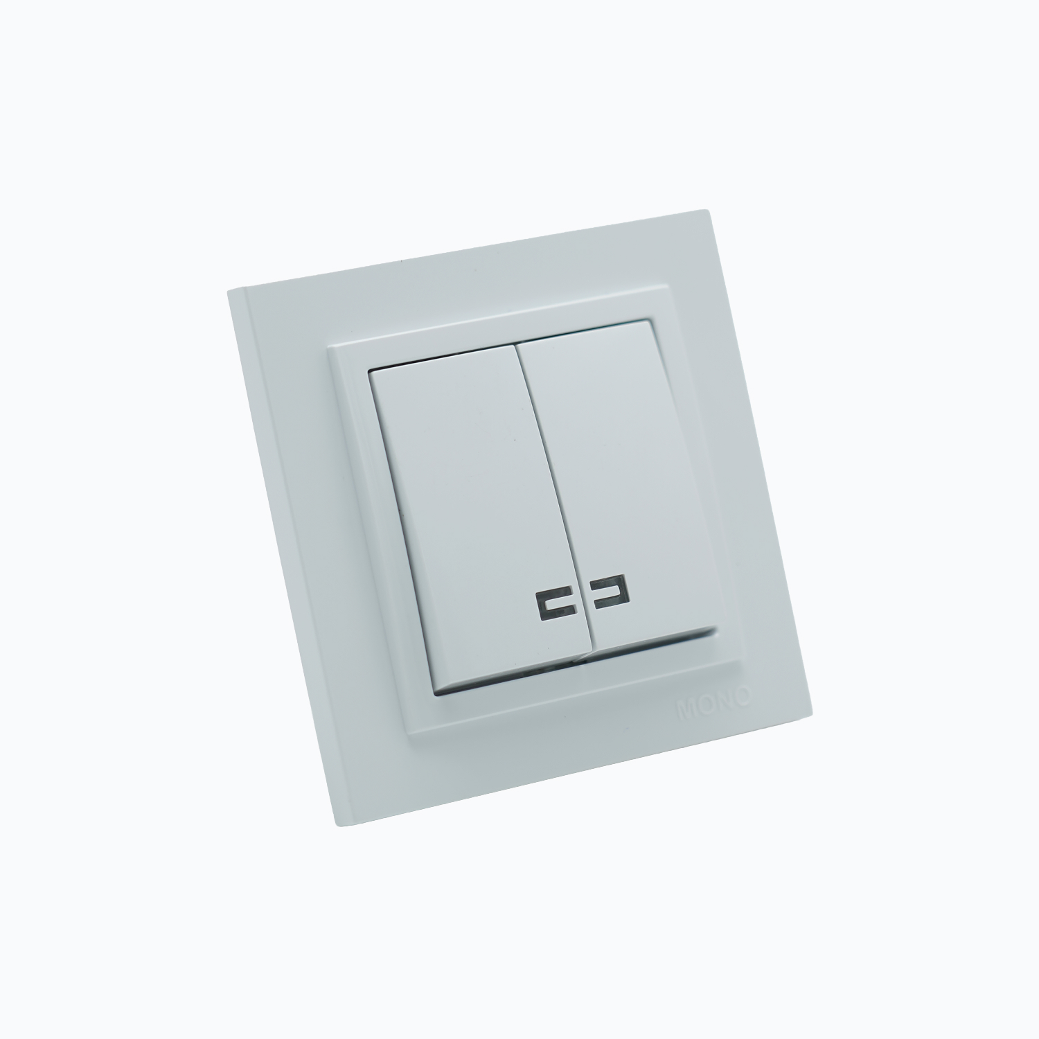 Two-gang switch with illumination 10AX, 250 V