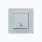 Выключатель кнопка звонка с  подсветкой 10AX, 250 V