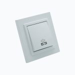 Выключатель кнопка звонка с  подсветкой 10AX, 250 V