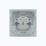 Розетка с заземлением, крышкой и  защитными шторками  16A, 250 V