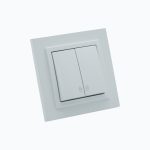 Выключатель двухклавишный  проходной  10AX, 250 V