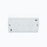 Child-protected combination unit: 2 socket outlets without earth contact