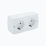 Unit socket with grounding + socket with grounding, 16A, 250V