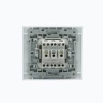 Выключатель двухклавишный с подсветкой 10AX, 250 V