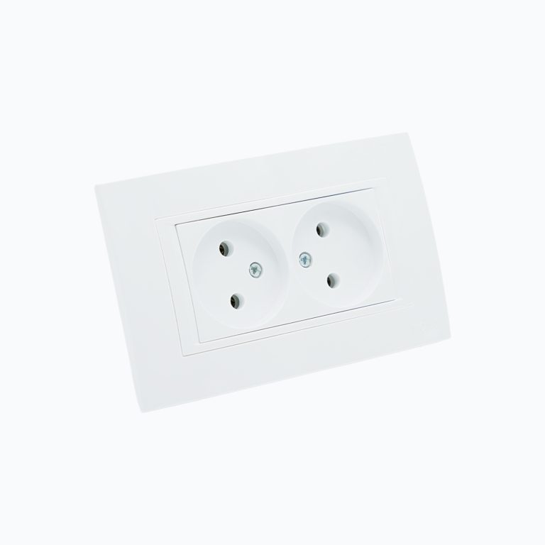 Розетка двойная без заземления 10A, 250 V