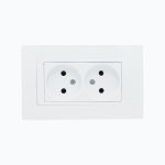 Розетка двойная без заземления 10A, 250 V