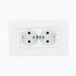 Розетка двойная с заземлением 16A, 250 V