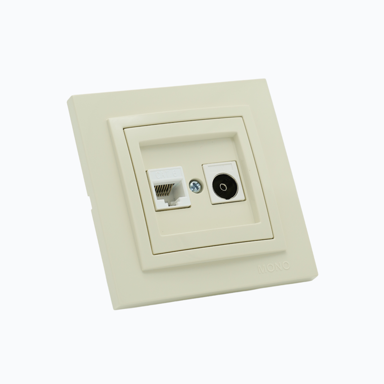Розетка компьютерная (Cat 6)+ ТВ — Концевая (0,5 dB) (F)