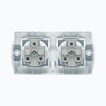 Unit socket without grounding + socket without grounding, 16A, 250V