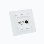 Розетка компьютерная (Cat 6)+ ТВ — Концевая (0,5 dB) (F)