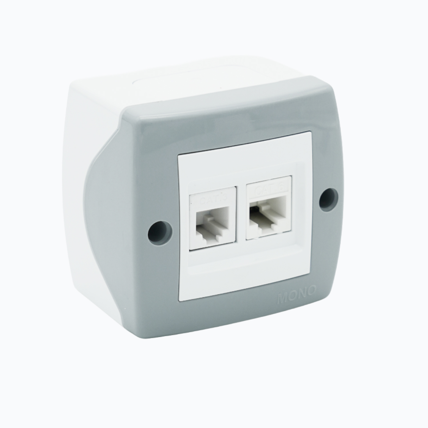 Розетка компьютерная+телефонная (Rj45 Cat 6+Rj45 Cat 3)