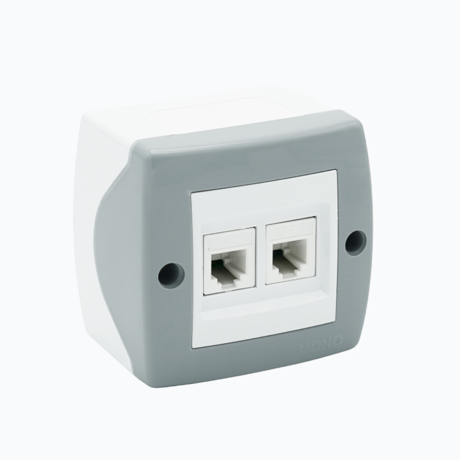 Розетка двойная телефонная (2xRj45 Cat 3)