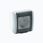 Grounded socket, 16A, 250V