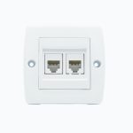 Розетка двойная телефонная (2xRj45 Cat 3)
