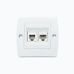 Розетка компьютерная+телефонная (Rj45 Cat 6+Rj45 Cat 3)