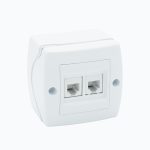 Розетка двойная телефонная (2xRj45 Cat 3)
