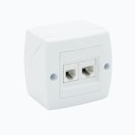 Розетка компьютерная+телефонная (Rj45 Cat 6+Rj45 Cat 3)
