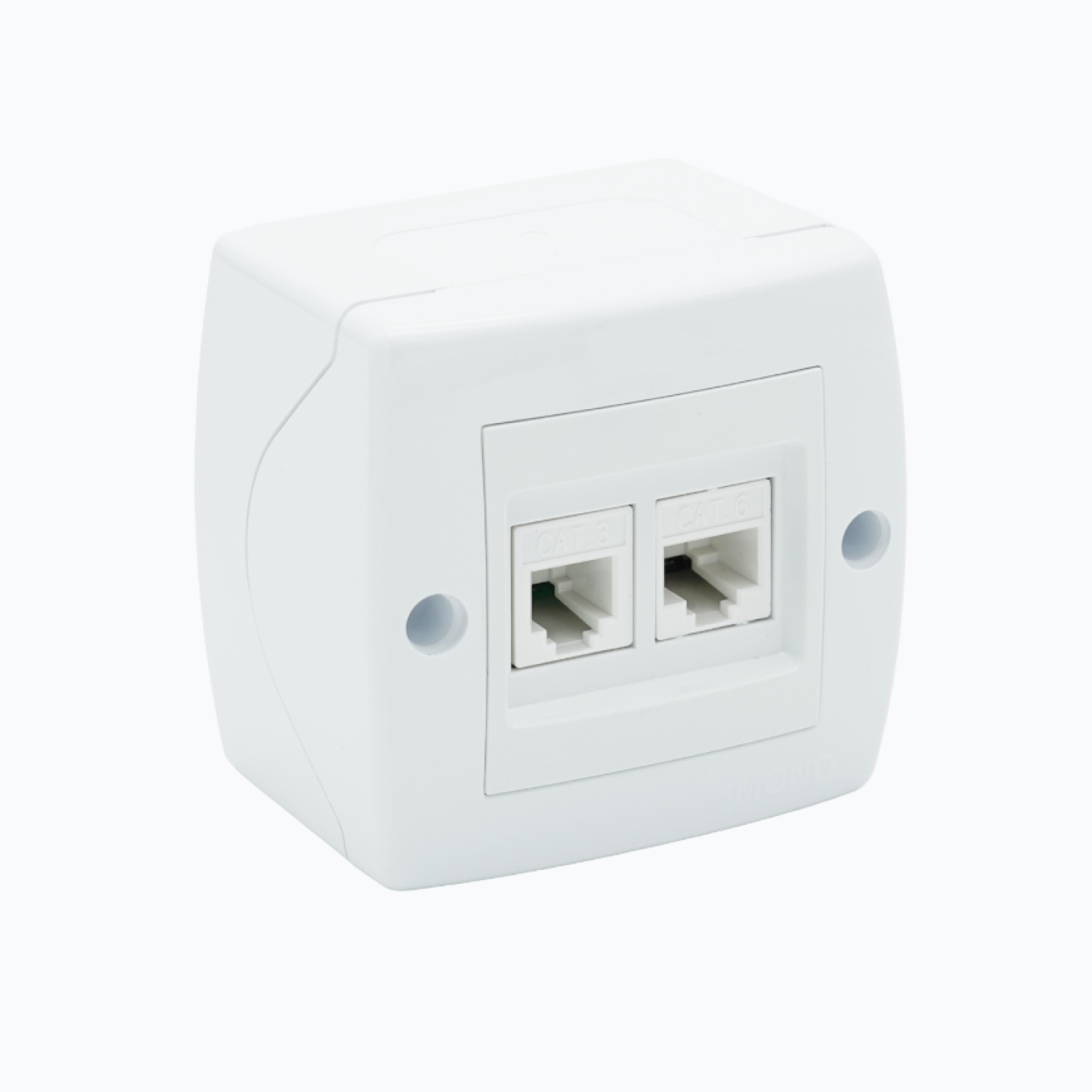 Розетка компьютерная+телефонная (Rj45 Cat 6+Rj45 Cat 3)
