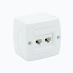 Розетка компьютерная двойная  (2xRj45 Cat 6)