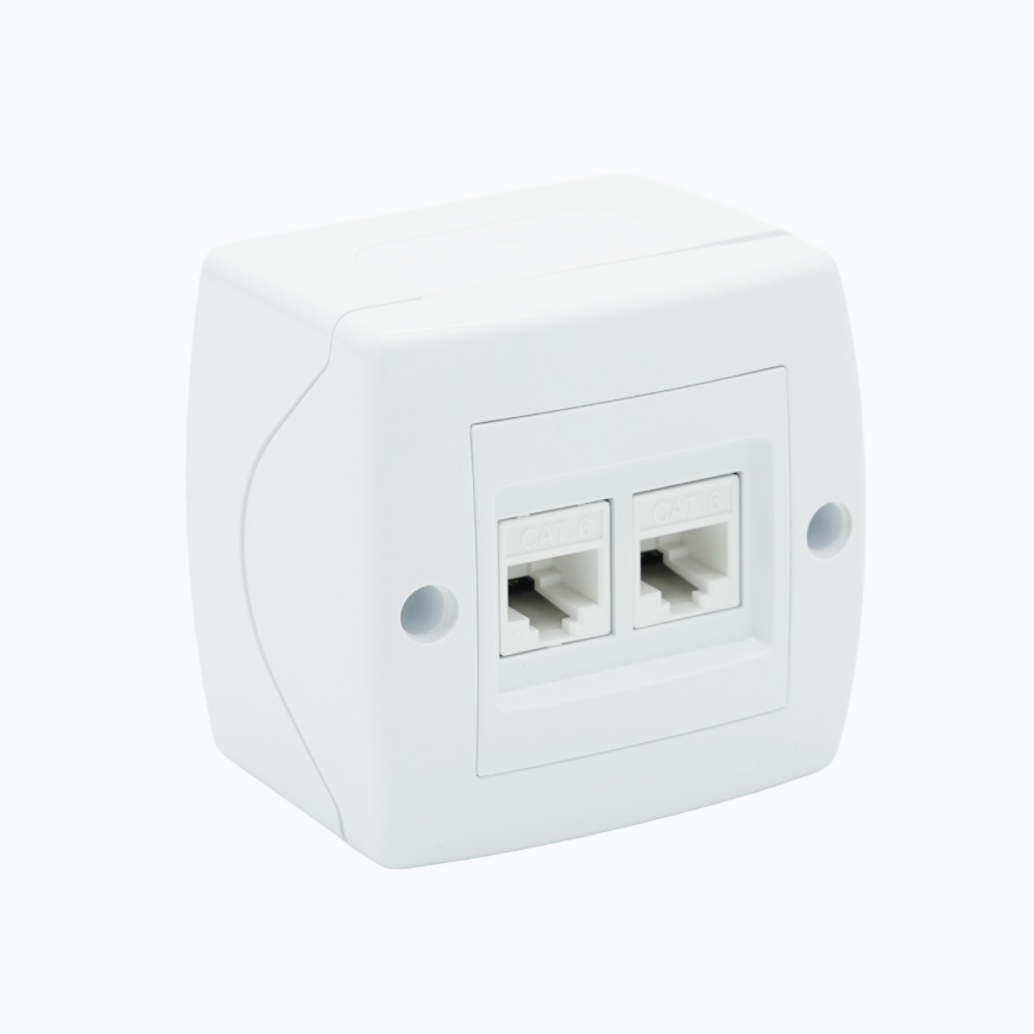 Розетка компьютерная двойная  (2xRj45 Cat 6)