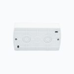 2-gang switch + socket with cover and earth contact