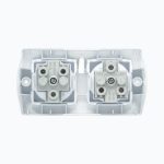 Unit socket with grounding + socket with grounding, 16A, 250V