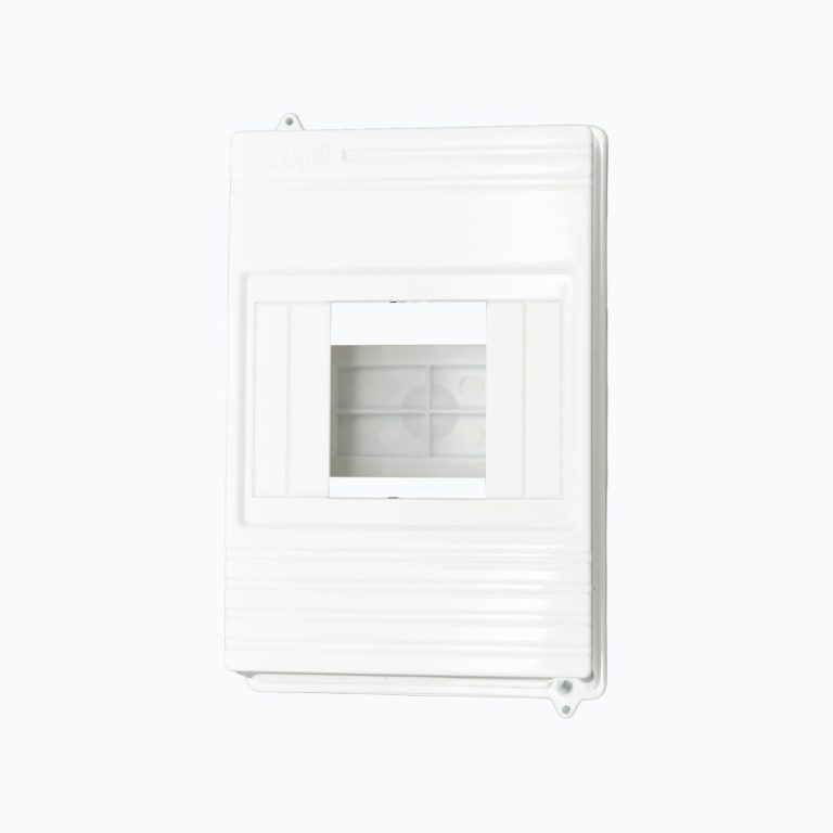 Sealable surface-mounted junction box for 3–4 circuit breakers